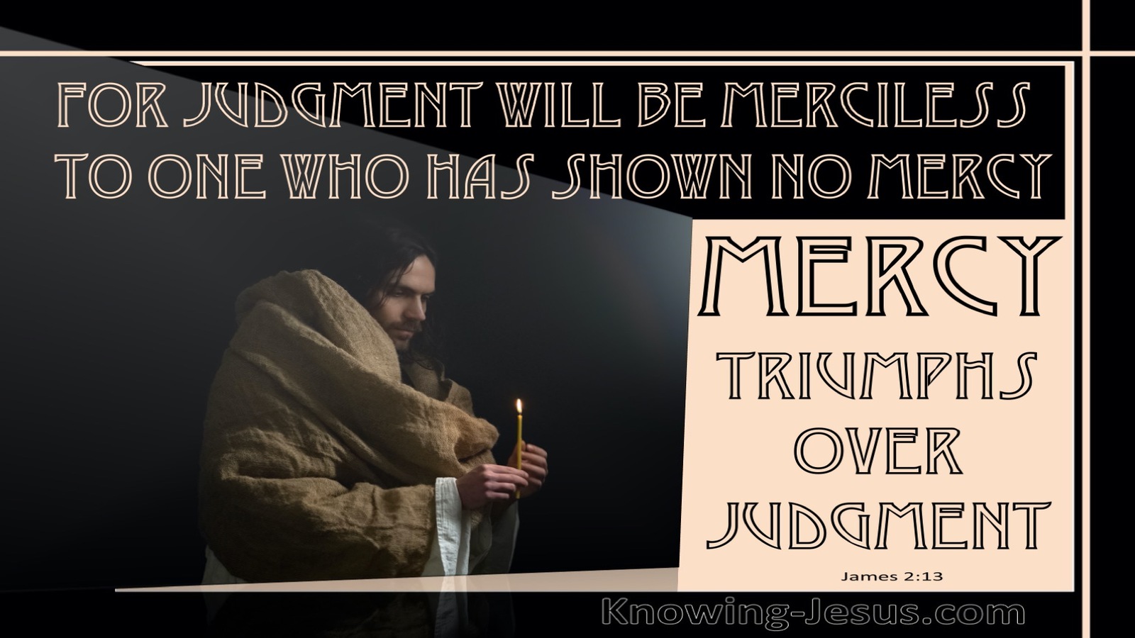 James 2:13 Mercy Triumphs Over Judgment (pink)